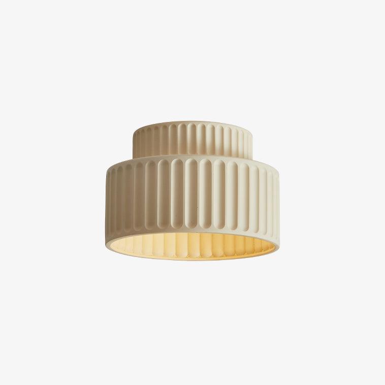 Kami Ceiling Lamp | White Resin & Acrylic | 23cm Diameter
