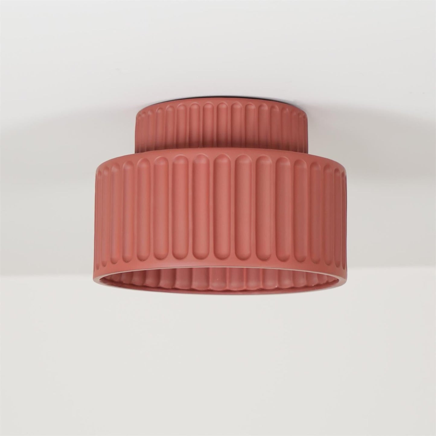 Kami Ceiling Lamp | White Resin & Acrylic | 23cm Diameter