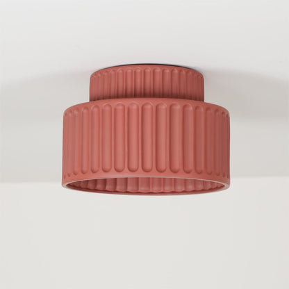 Kami Ceiling Lamp | White Resin & Acrylic | 23cm Diameter
