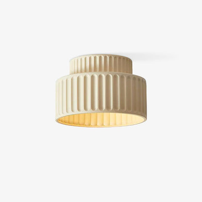 Kami Ceiling Lamp | White Resin & Acrylic | 23cm Diameter