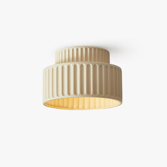 Kami Ceiling Lamp | White Resin & Acrylic | 23cm Diameter