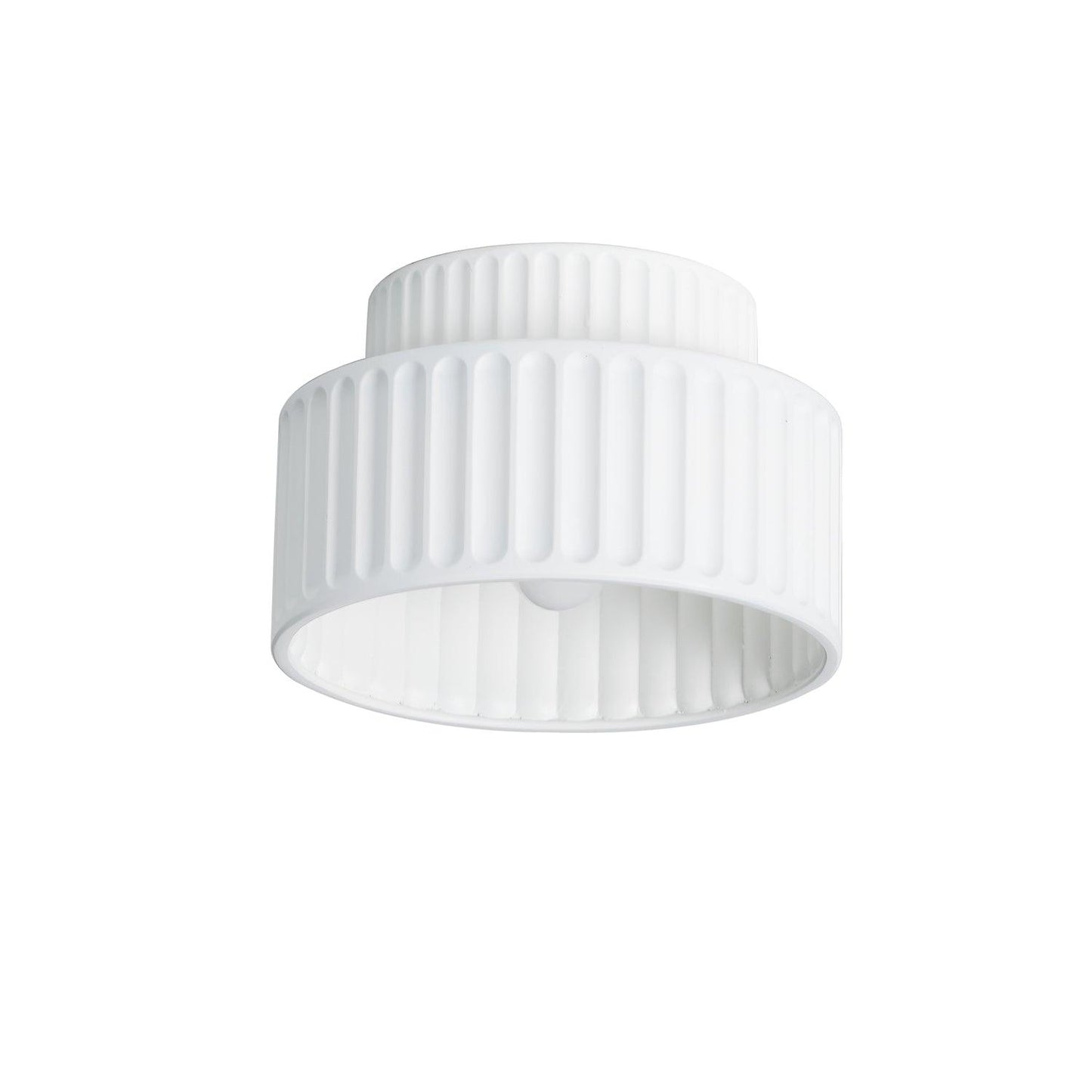 Kami Ceiling Lamp | White Resin & Acrylic | 23cm Diameter