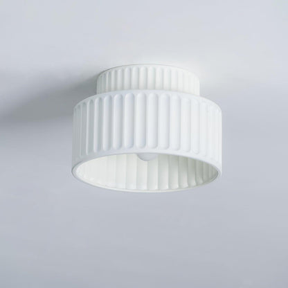 Kami Ceiling Lamp | White Resin & Acrylic | 23cm Diameter