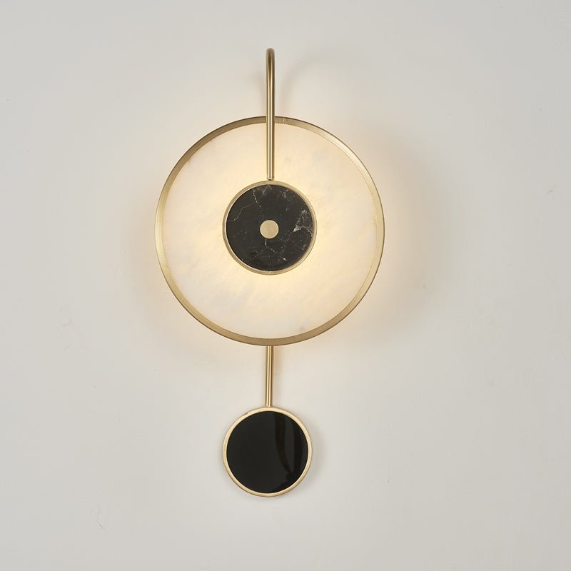 Kandy Alabaster Wall Lamp | Marble & Metal | Gold or Black