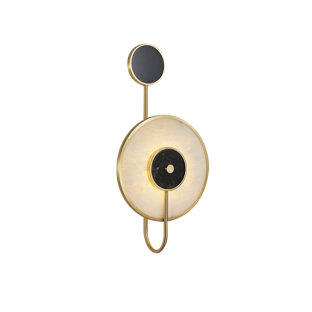 Kandy Alabaster Wall Lamp | Marble & Metal | Gold or Black