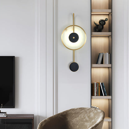 Kandy Alabaster Wall Lamp | Marble & Metal | Gold or Black