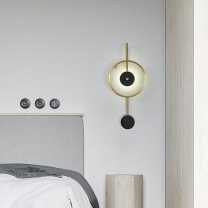 Kandy Alabaster Wall Lamp | Marble & Metal | Gold or Black
