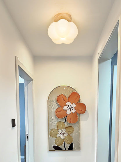 Kapok Flower Ceiling Lamp | Metal & Acrylic | White