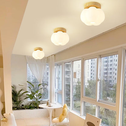 Kapok Flower Ceiling Lamp | Metal & Acrylic | White