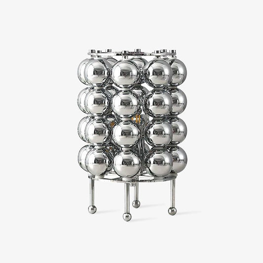 Kare Table Lamp | Stainless Steel Chrome Finish | 19cm Diameter