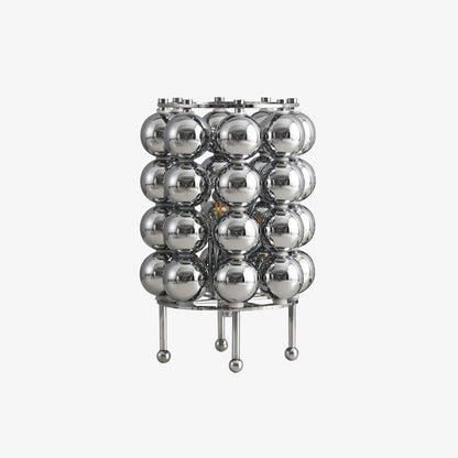 Kare Table Lamp | Stainless Steel Chrome Finish | 19cm Diameter