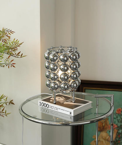 Kare Table Lamp | Stainless Steel Chrome Finish | 19cm Diameter