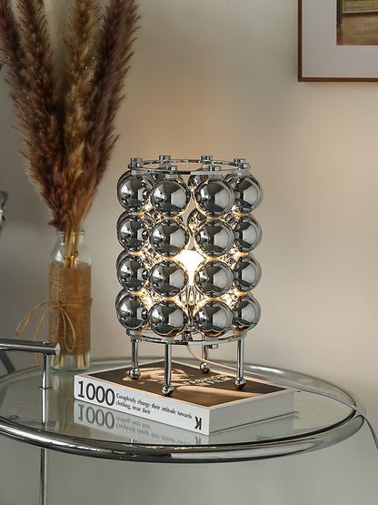 Kare Table Lamp | Stainless Steel Chrome Finish | 19cm Diameter