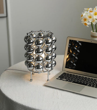Kare Table Lamp | Stainless Steel Chrome Finish | 19cm Diameter