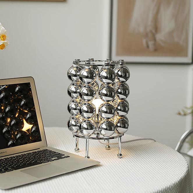 Kare Table Lamp | Stainless Steel Chrome Finish | 19cm Diameter