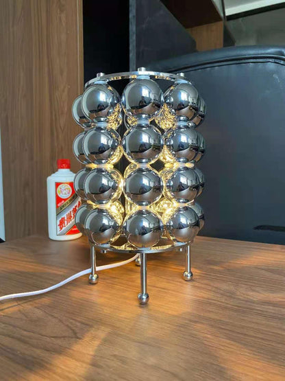 Kare Table Lamp | Stainless Steel Chrome Finish | 19cm Diameter