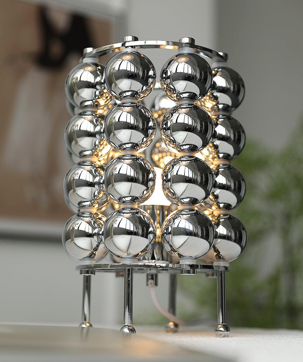 Kare Table Lamp | Stainless Steel Chrome Finish | 19cm Diameter