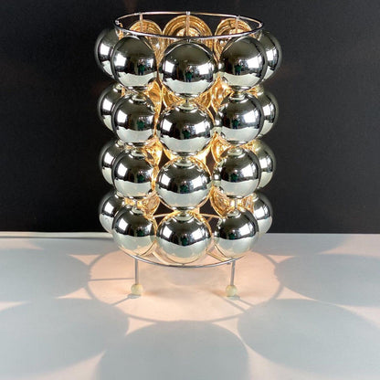 Kare Table Lamp | Stainless Steel Chrome Finish | 19cm Diameter