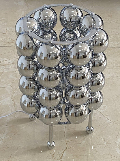 Kare Table Lamp | Stainless Steel Chrome Finish | 19cm Diameter