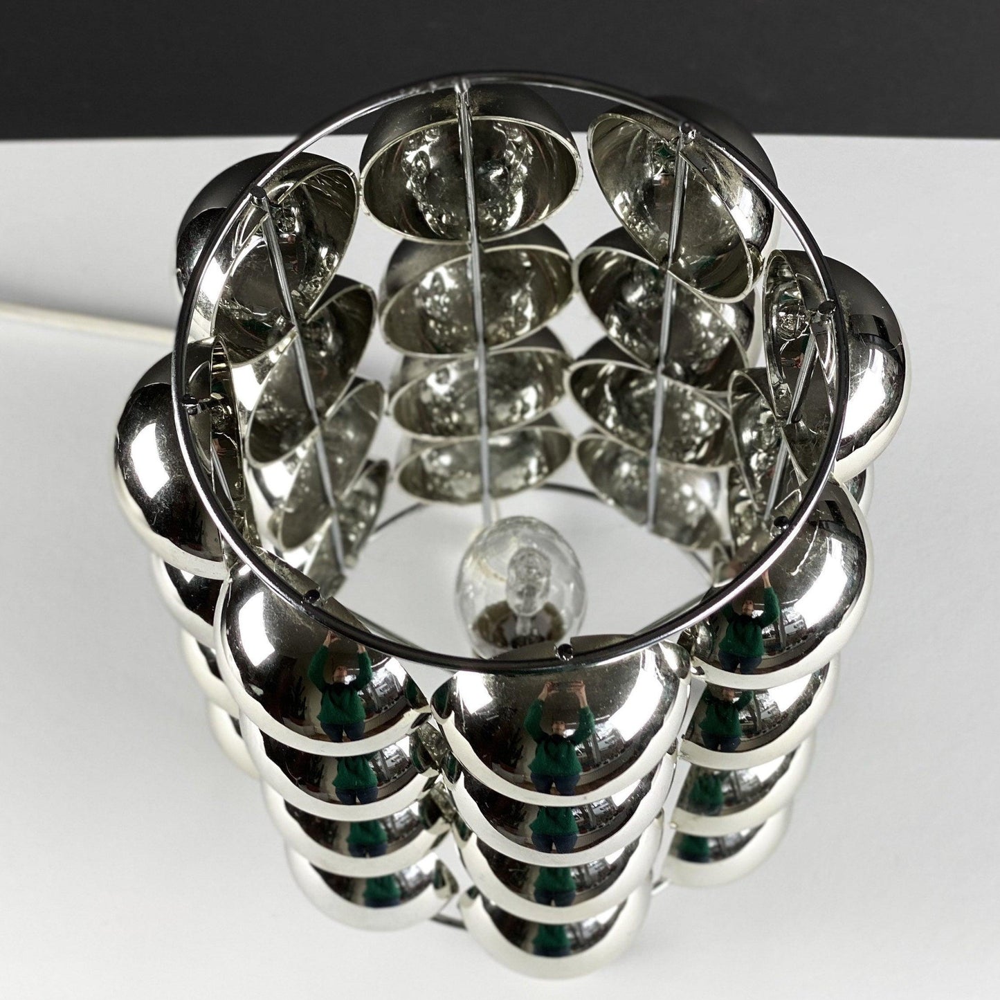 Kare Table Lamp | Stainless Steel Chrome Finish | 19cm Diameter