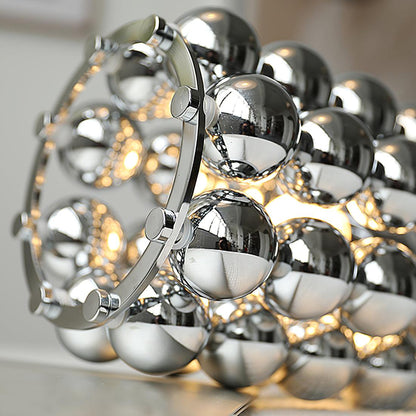 Kare Table Lamp | Stainless Steel Chrome Finish | 19cm Diameter