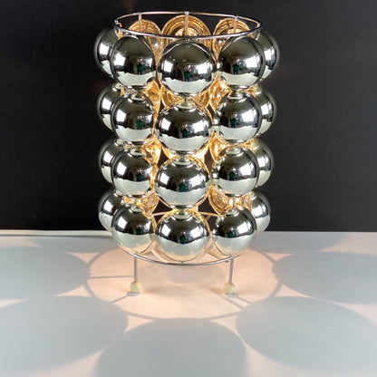 Kare Table Lamp | Stainless Steel Chrome Finish | 19cm Diameter