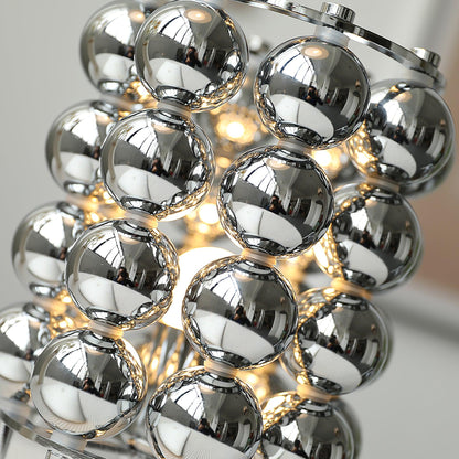 Kare Table Lamp | Stainless Steel Chrome Finish | 19cm Diameter