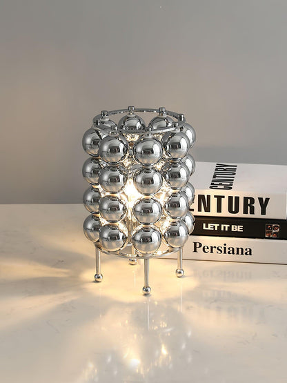 Kare Table Lamp | Stainless Steel Chrome Finish | 19cm Diameter