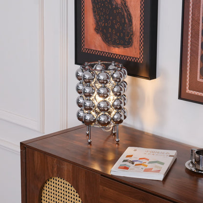 Kare Table Lamp | Stainless Steel Chrome Finish | 19cm Diameter
