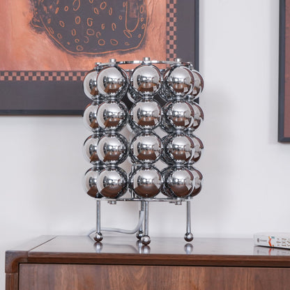 Kare Table Lamp | Stainless Steel Chrome Finish | 19cm Diameter