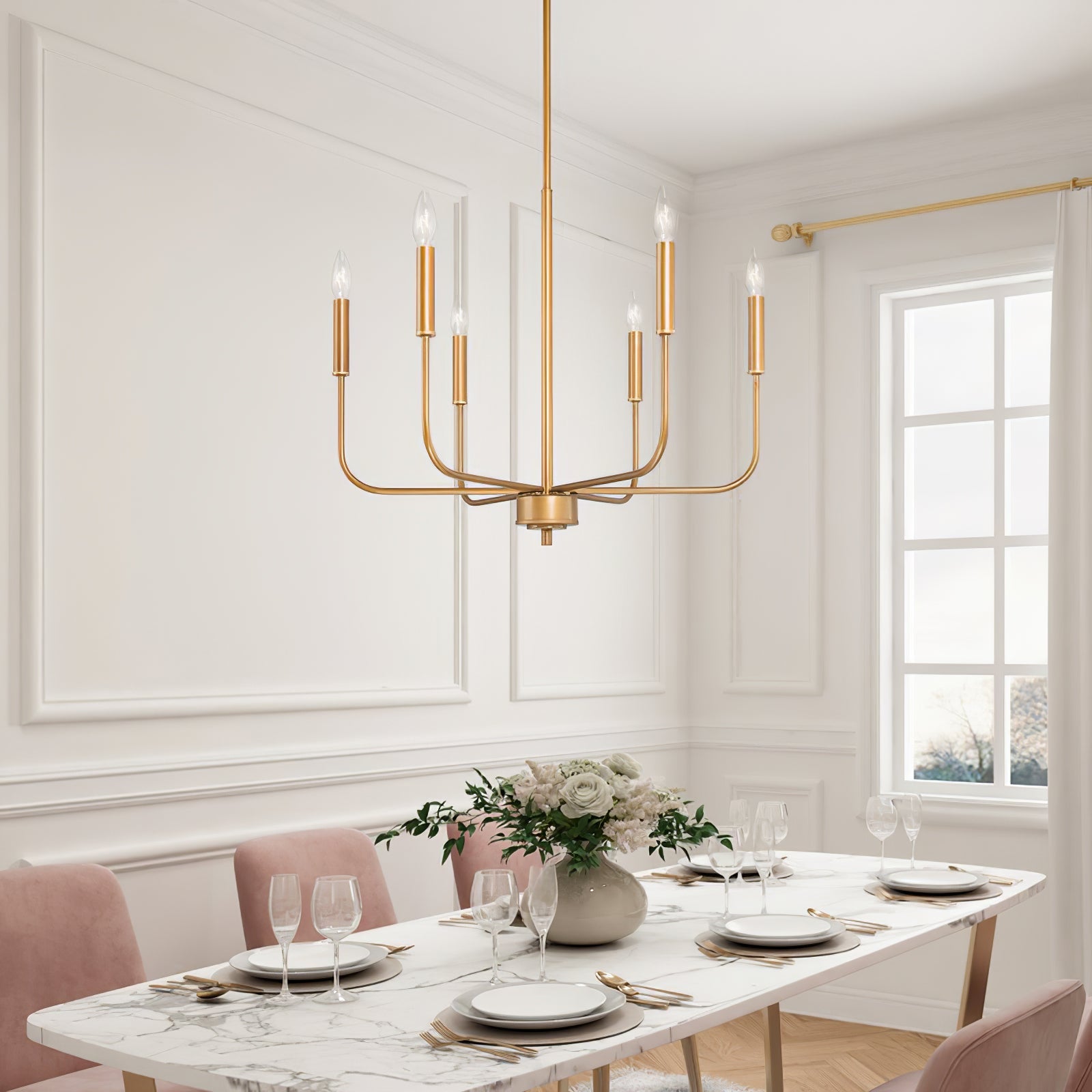 Kayla Dimmable Classic Chandelier