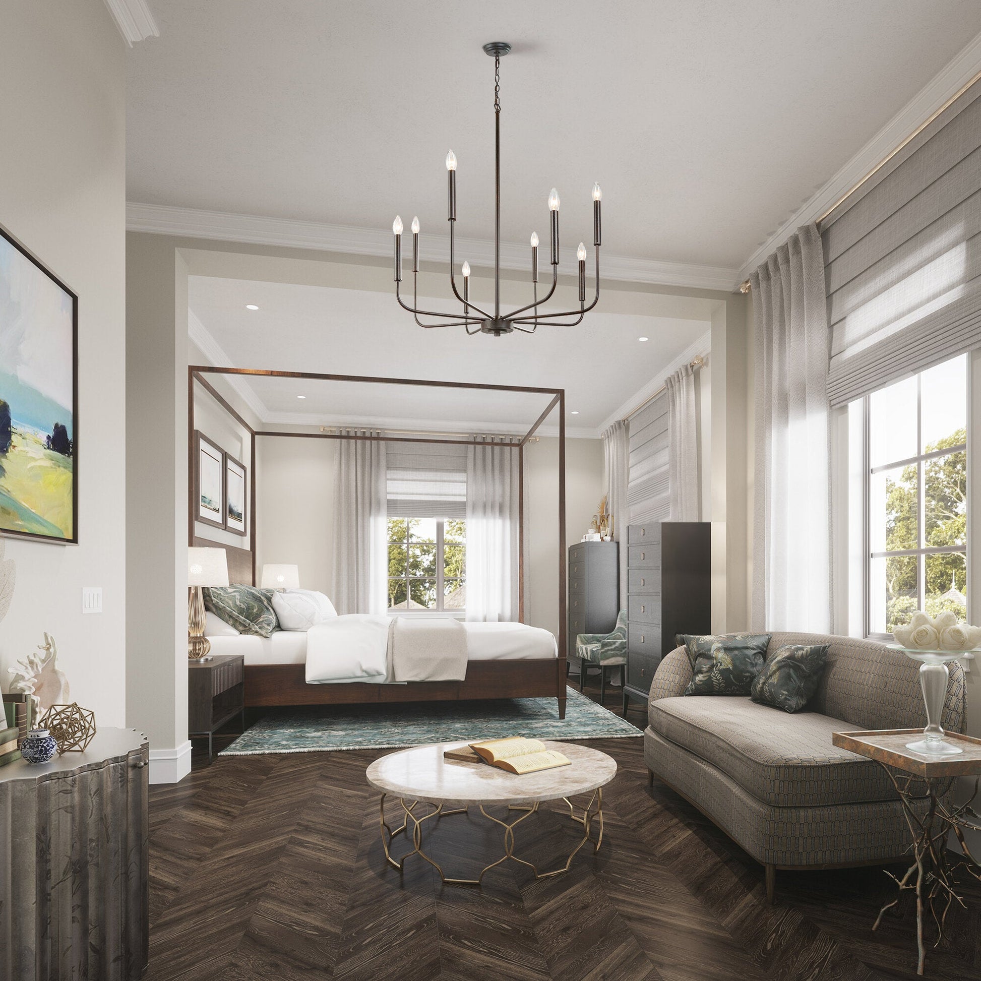 Kayla Dimmable Classic Chandelier