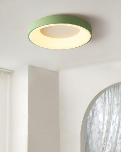 Keno Ceiling Lamp | Iron & Acrylic | White or Green