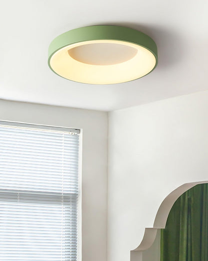 Keno Ceiling Lamp | Iron & Acrylic | White or Green