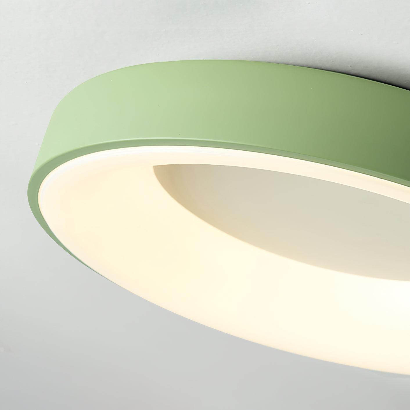 Keno Ceiling Lamp | Iron & Acrylic | White or Green