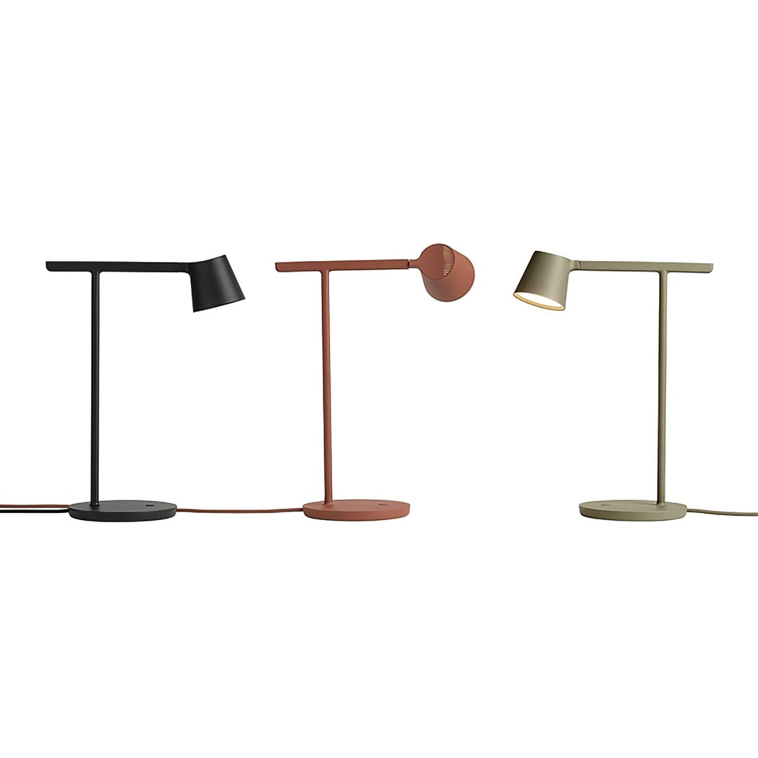 Kepler Table Lamp | Adjustable Aluminum Design | Black, White, Red, Olive
