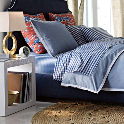 Keyhole Ring Table Lamp | Gold Metal & Fabric | White Shade