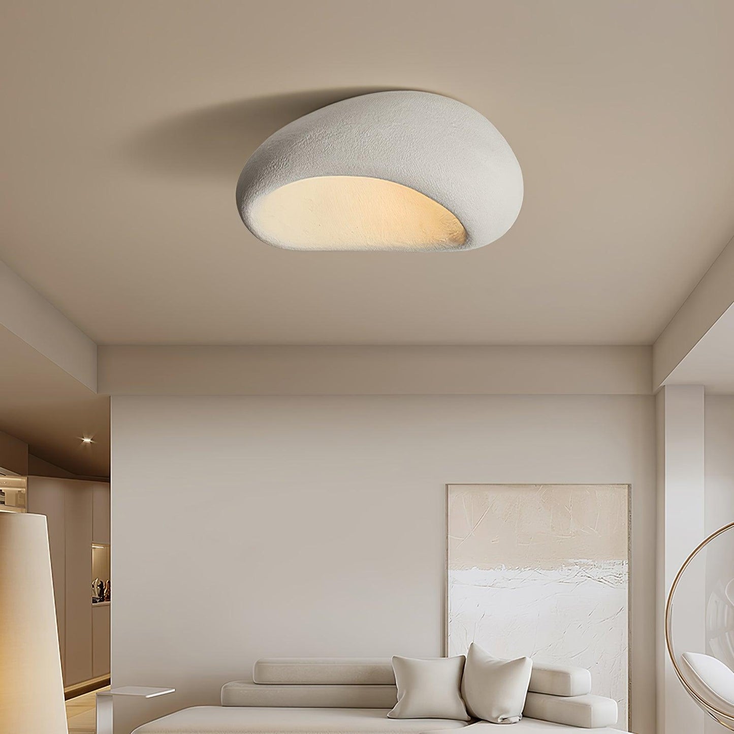 Khmara Ceiling Lamp | Japanese Moon Design | 45cm, 52cm, 60cm, 70cm, 80cm Options