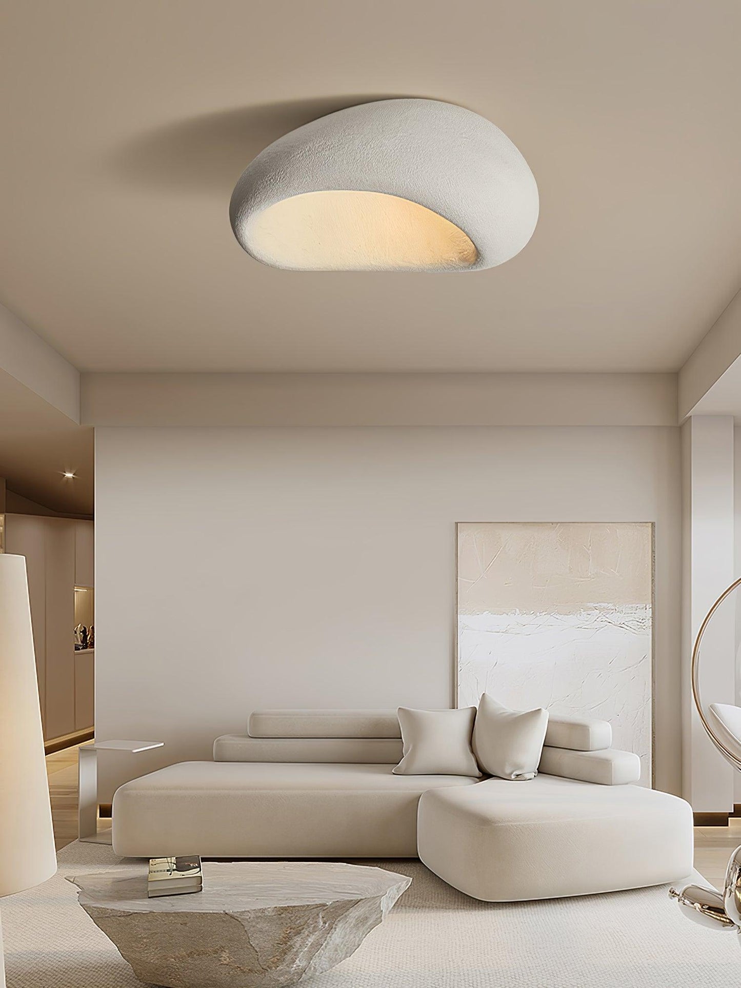 Khmara Ceiling Lamp | Japanese Moon Design | 45cm, 52cm, 60cm, 70cm, 80cm Options