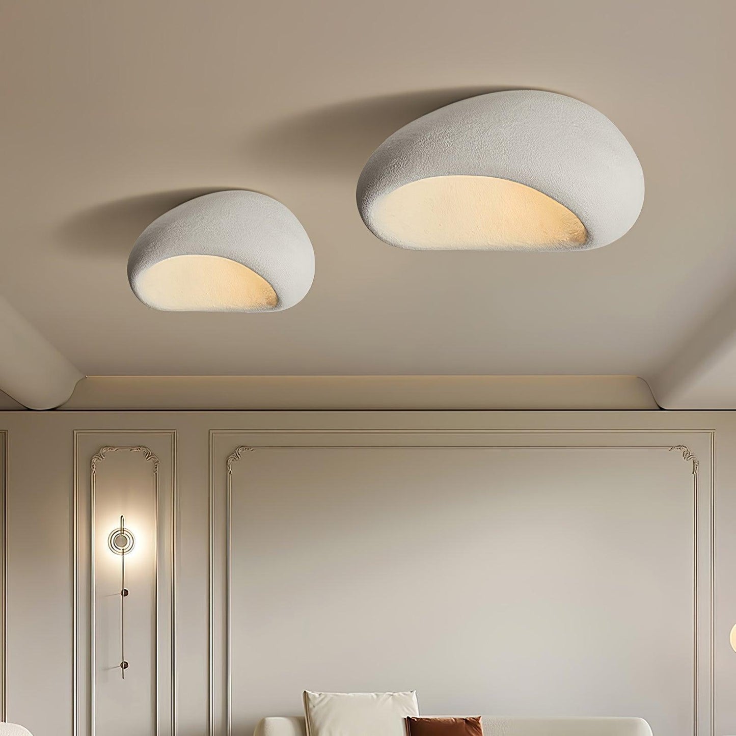 Khmara Ceiling Lamp | Japanese Moon Design | 45cm, 52cm, 60cm, 70cm, 80cm Options