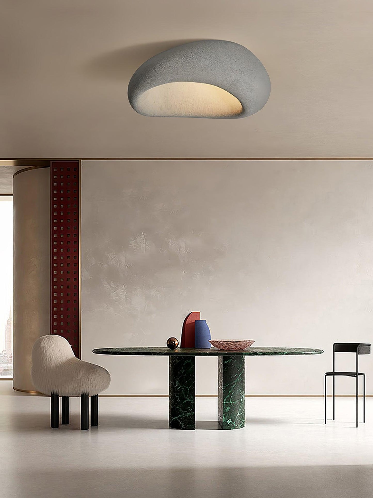 Khmara Ceiling Lamp | Japanese Moon Design | 45cm, 52cm, 60cm, 70cm, 80cm Options