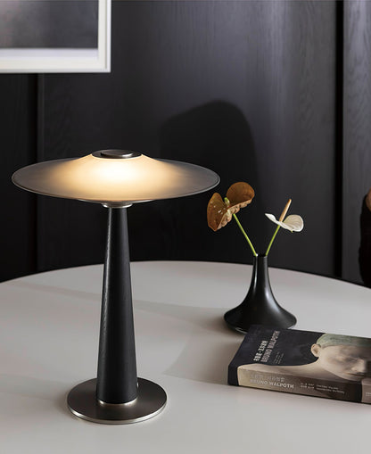 Kizu Peak Table Lamp | Minimalist Design | Black, Nickel