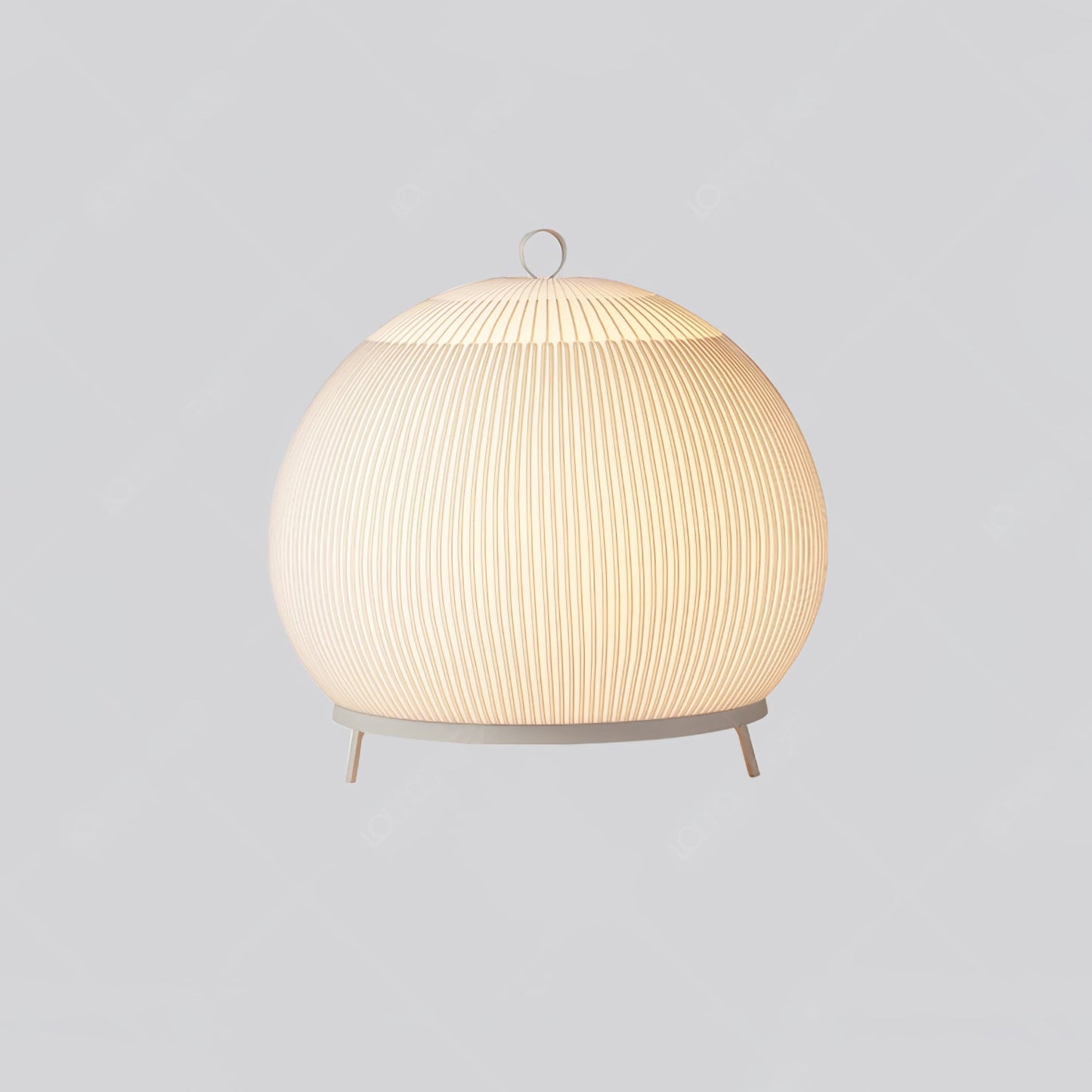 Lantern Knit Table Lamp | Fabric | White