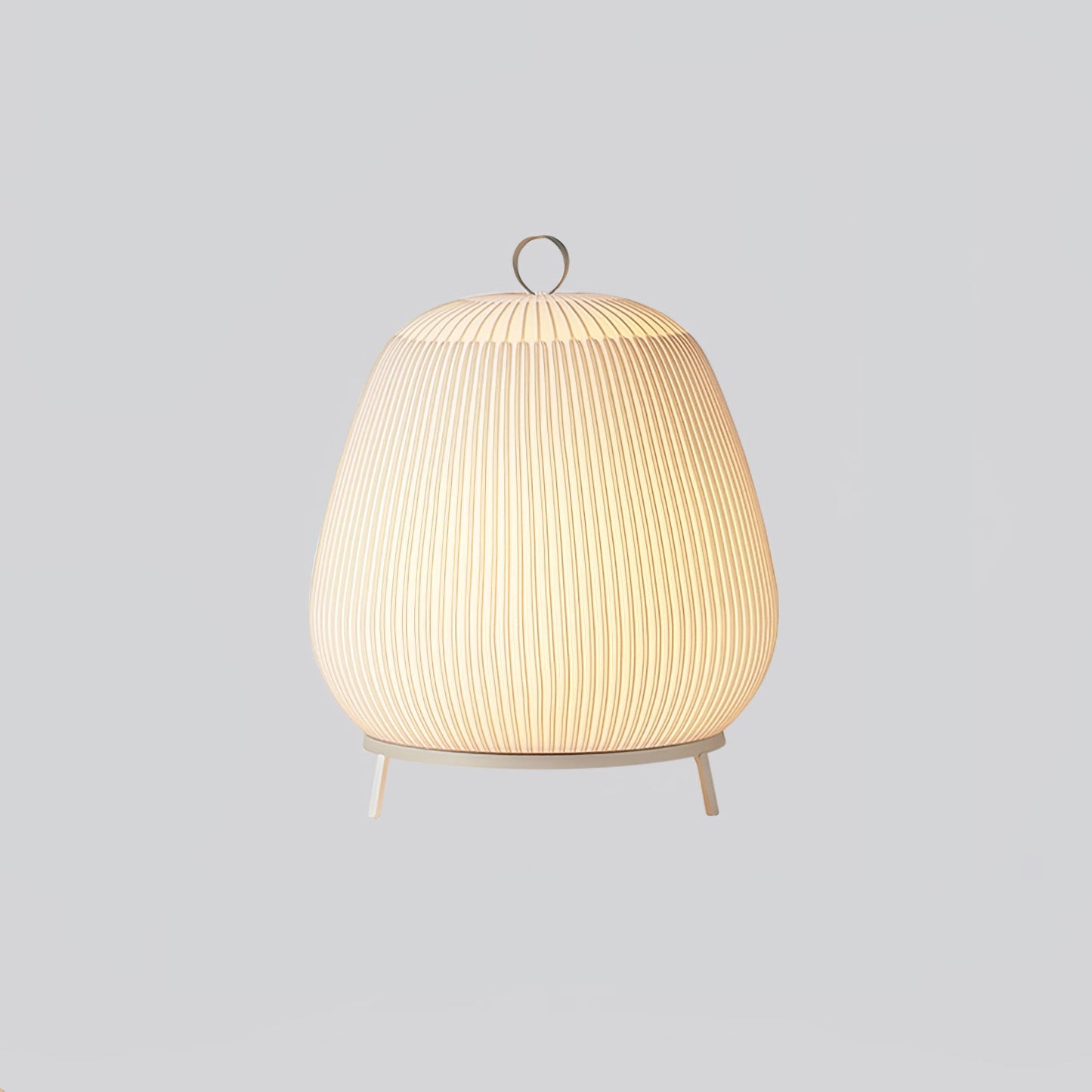 Lantern Knit Table Lamp | Fabric | White