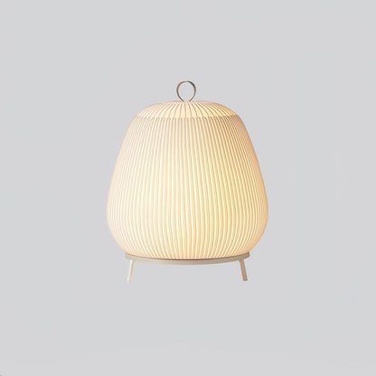 Lantern Knit Table Lamp | Fabric | White