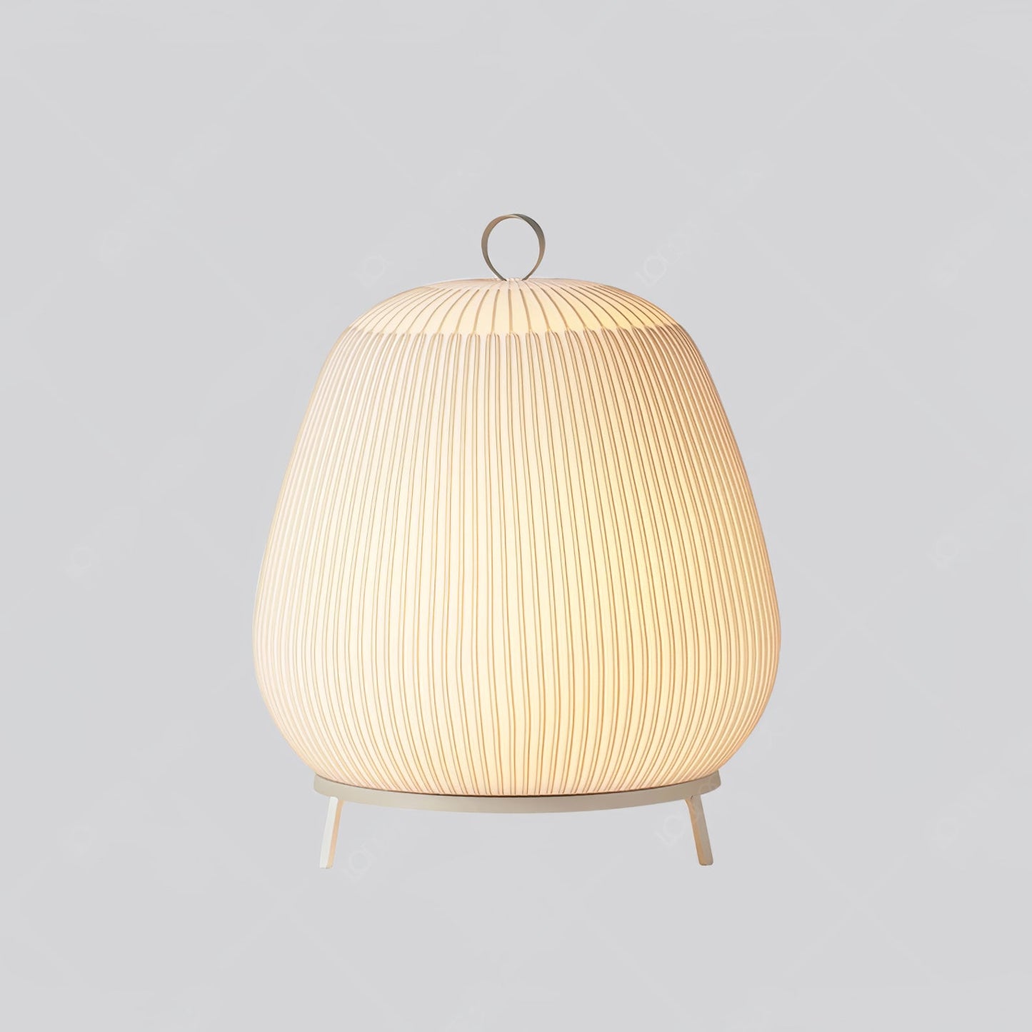 Lantern Knit Table Lamp | Fabric | White