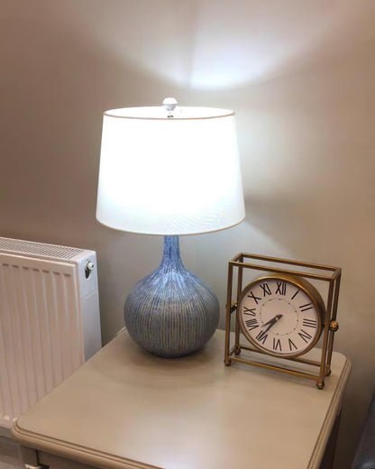 Kole Ceramic Table Lamp | Blue | Handcrafted