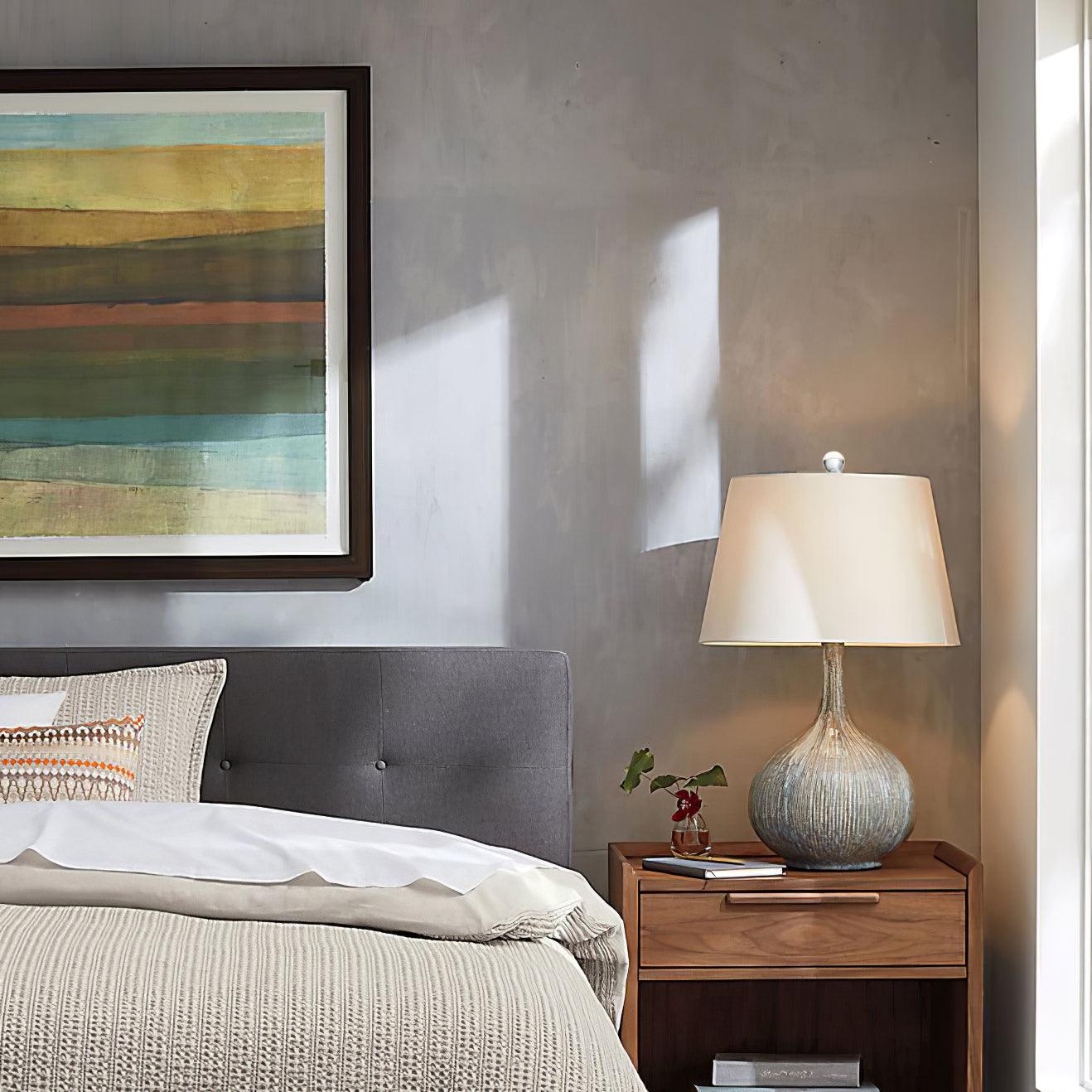 Kole Ceramic Table Lamp | Blue | Handcrafted