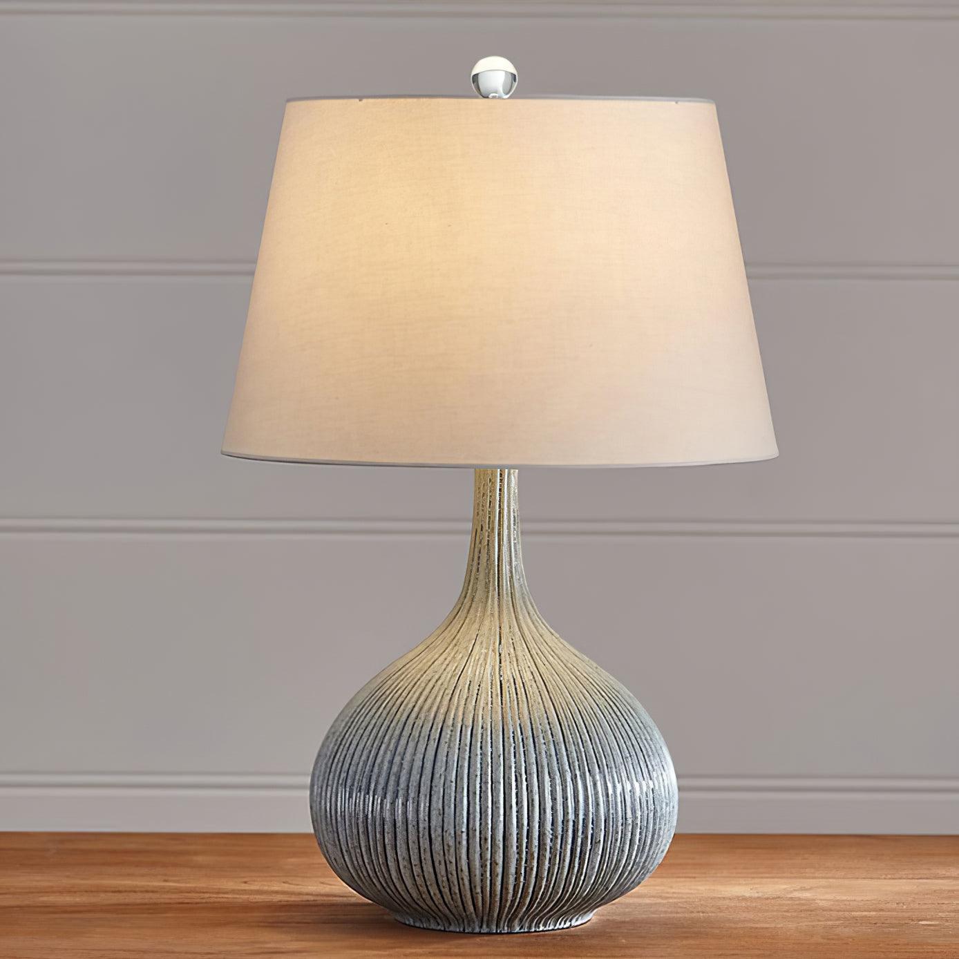Kole Ceramic Table Lamp | Blue | Handcrafted