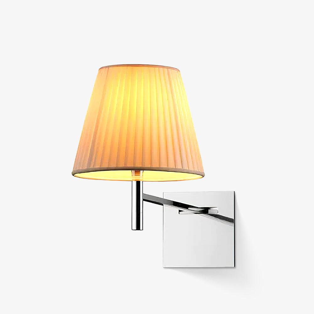 Chrome Wall Lamp | Metal, Fabric, Acrylic, Glass | Chrome